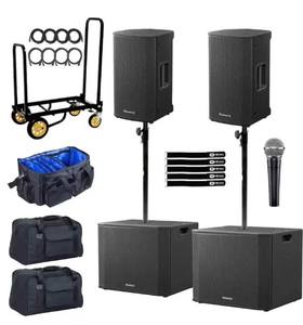 NUEVOS Altavoces Activos DJ XPRS102 de 10 Pulgadas con Subwoofer de 18 Pulgadas, Paquete Doble - Product Image 2