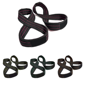 Sangle de levage en forme de 8 à logo personnalisé, robuste, pour le soutien du poignet, sangle de musculation lourde en forme de 8 - Product Image 3
