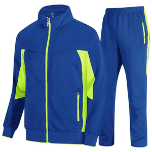 Royal Blue/<b>Green</b> <b>Men's</b> Tracksuits Sweatsuits for <b>Men</b> Sweat Track Suits 2 Piece Casual Athletic Jogging Warm up Full Zip Sets - Product Image 3
