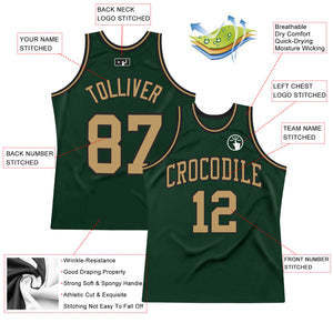 Camiseta de Baloncesto Reversible Personalizada Verde, Negra y Dorada, Sublimada por Ambos Lados, con Nombre y Número del Equipo, 100% Poliéster - Product Image 2