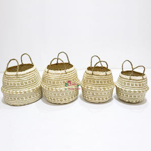 Artex Dong Thap <b>Storage</b> <b>Baskets</b> Palm Leaf <b>Wicker</b> Handmade Kitchen Containers and Gift Boxes for Home Use - Product Image 5