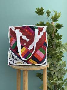 Handmade Cotton Quilted Tote <b>Bag</b> <b>Womens</b> Patchwork Printed Shopping <b>Bag</b> Grocery <b>Beach</b> <b>Bag</b> for Daily Use and Travel Perfect Gift - Product Image 2