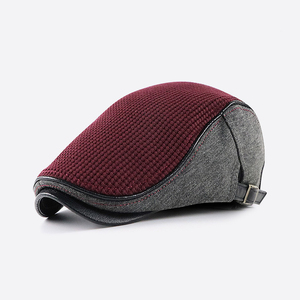 Chapeau béret en coton respirant léger à rayures et logo personnalisé pour une fête unisexe adulte quatre saisons - Product Image 3