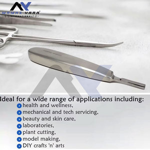 Manches de scalpel en acier inoxydable de qualité supérieure # 8 lames de scalpel à manivelle, meilleure qualité, manche BP, podologie - Product Image 3