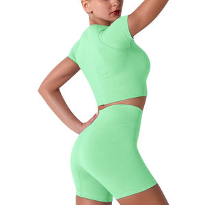 Conjuntos de Yoga para mujer hechos a medida, ropa de gimnasio ligera, secado rápido, transpirable, de talla grande, cómodo diseño Reversible 2025, el mejor diseño - Product Image 6