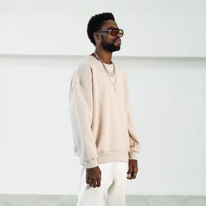 Sweat-shirt à capuche pour homme en coton 100% personnalisé OEM, tendance hiver 2025, logo embossé de haute qualité, poche en polaire surdimensionnée - Product Image 1