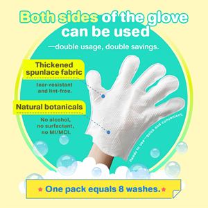 No rinsing Cat cleaning wipes gloves for cat of All Ages - Product Image 4