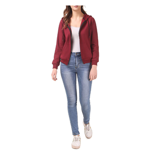 2023 New Design 100% Cotton Customized Pullover Fashion Women Gym Sports Wear Ladies Hoodies - Product Image 5