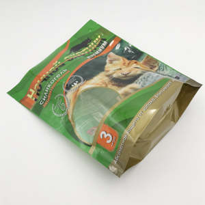 Emballage pour nourriture pour chats, sachet refermable mat debout avec encoche de déchirure et fenêtre - Taille personnalisée OEM, fabricant vietnamien - Product Image 3