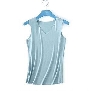 Camiseta deportiva personalizada de alta calidad para hombre y mujer, camiseta sin mangas en blanco, informal, ajustada, para gimnasio, Fitness, Top de punto, camisetas lisas de entrenamiento - Product Image 3