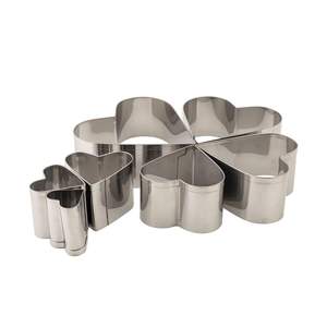 Proveedor Mayorista de Cortadores de Galletas de Acero Inoxidable en Forma de Corazón, Juego de 7 Piezas, Herramientas para Decoración de Pasteles, Moldes para Galletas - Product Image 2
