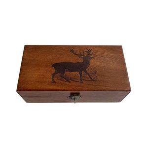 Caja de almacenamiento de joyas de madera con construcción de primera calidad que ofrece almacenamiento seguro para diferentes tipos de accesorios. - Product Image 1
