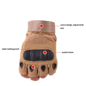 ถุงมือแบบครึ่งนิ้วยี่ห้อ Tactics พร้อมโลโก้สั่งทำ ถุงมือยุทธวิธีสำหรับกิจกรรมกลางแจ้ง ปีนเขา ล่าสัตว์ ถุงมือป้องกัน ปากีสถาน - Product Image 5