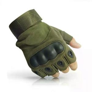 Gants tactiques durables en microfibre de haute qualité Logo personnalisé Protection d'entraînement sans doigts Dragonne réglable Sports - Product Image 1