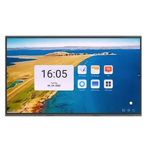 Hot Selling 75 Electronic Whiteboard Interactive Flat Panel Display Android 11 All In 1 Interactive Smart Board