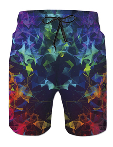 Shorts de plage d'été personnalisés pour hommes, taille élastique, respirants, anti-plis, amples, style hawaïen, décontractés, pour équipe de basketball, en tissu peigné - Product Image 1