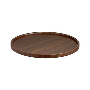 Plato de madera 100% Natural para vajilla, plato de tamaño personalizado con forma redonda para hogar, Hotel, restaurante, fiestas de boda - Product Image 6