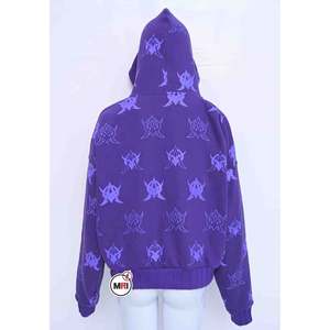 Venta al por mayor de calidad superior 100% algodón polar Oversize Crop Hoodie transpirable pulóver diseño personalizado logotipos corto con capucha - Product Image 6