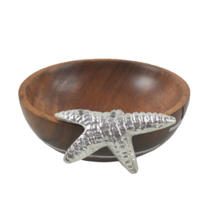 Tazón para Servir de Tamaño Personalizado, Tazón de Madera Hecho a Mano de Alta Calidad, Madera de Acacia Natural, Decoración para el Hogar, Exportación al por Mayor, Servicio de Metal - Product Image 3