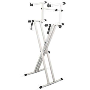 5 Core Keyboard <b>Stand</b> 2 Tier Doubled X Shape Adjustable Heavy Duty Key Board DJ <b>Controller</b> <b>Stands</b> - Product Image 1