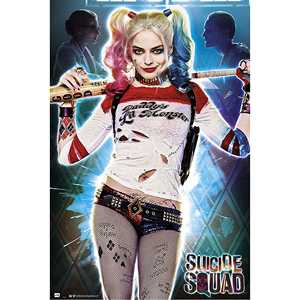 Affiche Suicide Squad style moderne, 'Daddy's Lil Monster' de Harley Quinn, pour décoration murale - Product Image 4
