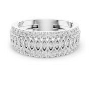 Anillo de Diamantes de Laboratorio de 0.498 CT para Mujer, Claridad VVS-VS EF, Oro de 18KT, 14KT, 10KT y Plata 925, Oro Rosa, Amarillo - Product Image 2