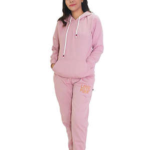 Chándal de lana de algodón 100% de talla grande para mujer, conjunto de Jogger transpirable con logotipo para deportes de invierno Yoga, venta al por mayor disponible - Product Image 1