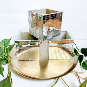 Porte-bougie en verre mosaïque de style moderne, élégant, décoratif, pour bougie chauffe-plat, décoration de Noël, mariage, intérieur, fêtes - Product Image 1