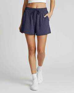 Shorts pour femmes avec logo brodé personnalisé, couleur personnalisée, qualité supérieure, respirant, 100% coton, taille élastique, coupe ajustée - Product Image 4