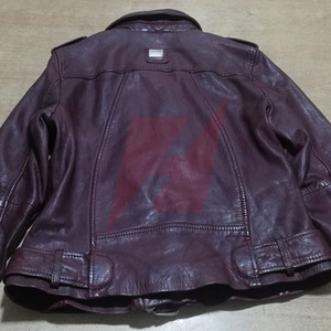 Veste en cuir véritable tendance pour femmes Imperméable Coupe-vent Respirante Vêtement d'extérieur d'hiver Veste en cuir pour femmes - Product Image 6