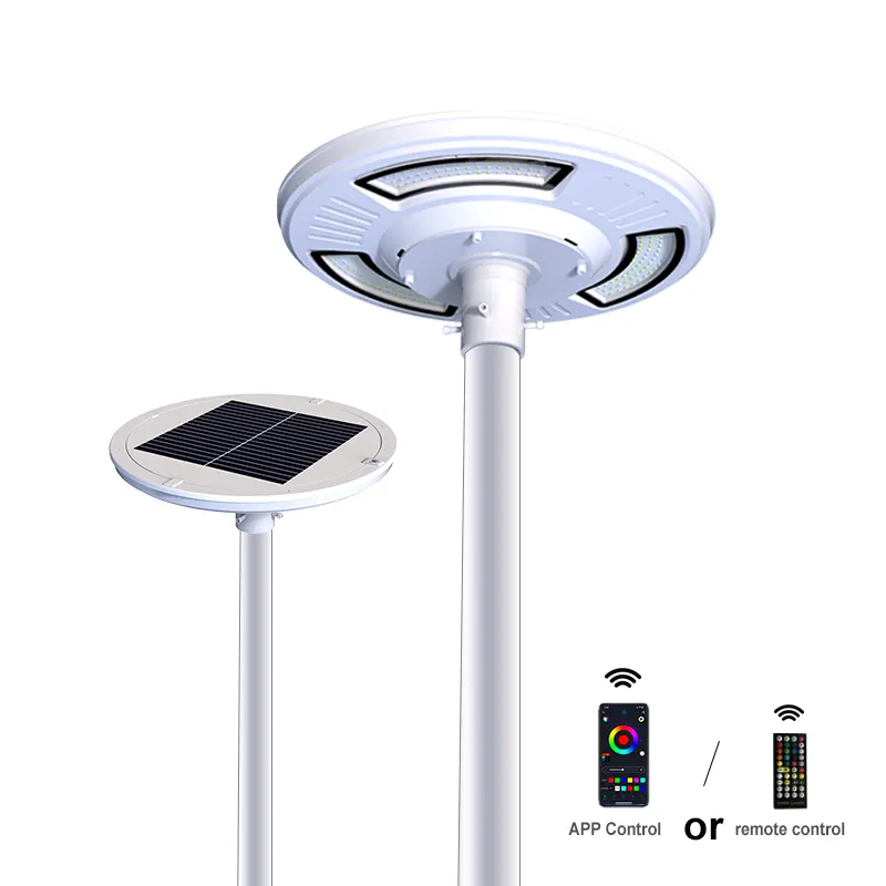 Lampu banjir LED tenaga surya Ufp All-in-One dengan lampu taman jarak jauh/pabrik/industri/jalan dengan baterai LiFePO4