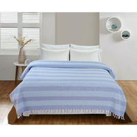 Nouvel ensemble de draps tissés faits main de qualité supérieure, écologiques, taille Queen, avec housses d'oreiller, couleurs personnalisées de luxe pour la décoration intérieure