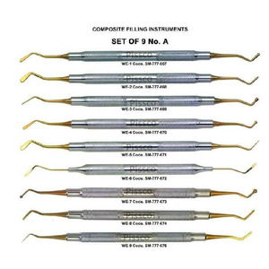 Kit de composite dentaire PISSCO, ensemble d'instruments de restauration composite, 9 pièces - Product Image 1