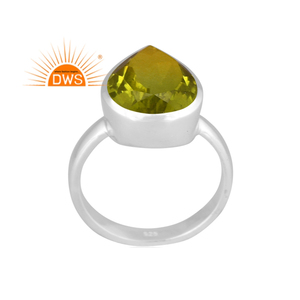Best Selling Fine Sterling Silver Doublet <b>Peridot</b> Quartz Gemstone Stackable <b>Ring</b> Custom Jewelry for Women Gift for Her - Product Image 1