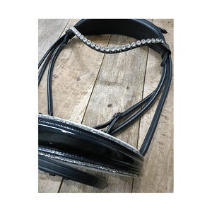 Meilleure vente anatomique confort anglais cheval bride en cuir véritable Style occidental fantaisie couture indien exportateur PVC sport - Product Image 2