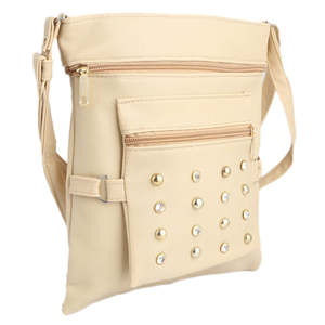 กระเป๋าสะพายไหล่ผู้หญิง (7555) - สีเบจ - Product Image 1