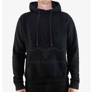 100% Sudadera con capucha en relieve transpirable de alta calidad para hombres, tamaño adulto, invierno, poliéster teñido liso/Material de algodón, patrón sólido - Product Image 2