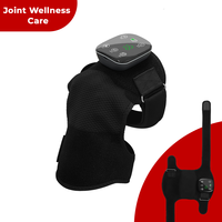 Attelle de Genou Portable à Thérapie par Lumière Rouge LED 660nm 850nm, à Triple Puce, avec Vibration Réglable, Rechargeable et Contrôle Intelligent