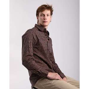 Camicia fantasia da uomo Slim Fit a maniche lunghe - Product Image 5