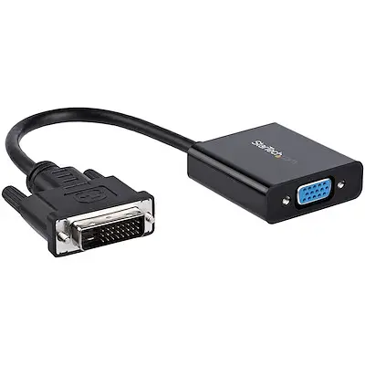 Compact Design DVI-D to VGA Active Adapter Converter Cable for Connect Digital DVI Enabled Devices to VGA Projector or Display