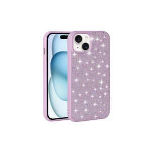 Étui de téléphone en cuir de luxe Netzy Premium pour iPhone 15 Plus, design brillant avec strass et diamants, style tendance, coque de protection haut de gamme - Product Image 2