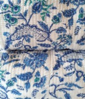 Grande trousse de maquillage matelassée en coton écologique, motif fruits, pochette de voyage pour cosmétiques, étui à fermeture éclair