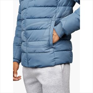 2025 alta calidad personalizada hombres Puffer abrigo chaquetas a prueba de viento diseñador burbuja poliéster negro invierno Logo estilo Casual - Product Image 5