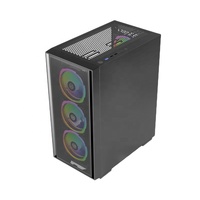 JNP ATX Mid Tower Computer Gaming Power Supply Case Cooling PC Fan Water Cooler System Gamer Metal Cpu Cases & Towers