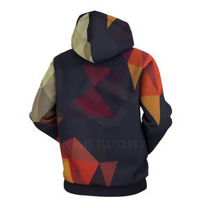 Sweats à capuche en coton et polyester pour hommes Concevez vos propres sweats à capuche respirants pour hommes - Product Image 4