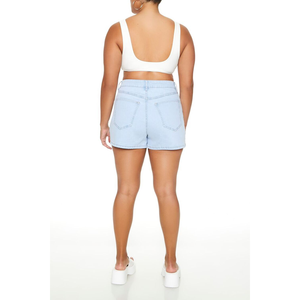 Short en jean d'été pour femmes coupe ajustée dames haute rue respirant lavé vestes ensemble confortable court - Product Image 3