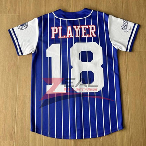 Maillot de baseball personnalisé Maillot de softball Impression par sublimation Broderie 100% Maillot de softball en polyester Vente en gros Fabriqué au Pakistan - Product Image 2