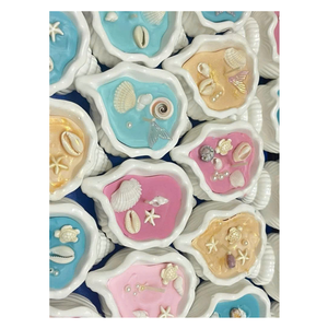 Vela de Concha Marina que Sirve como Elegante Decoración Costera para Eventos y la Vela de Concha Marina Brinda un Aroma Relajante del Océano para Uso Diario - Product Image 2