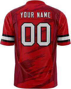 Venta al por mayor de ropa deportiva para adultos de alta calidad personalizada para todos los equipos camisetas de fútbol americano corto transpirable de talla grande para el verano - Product Image 6