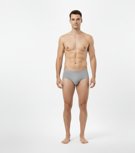 Ropa Interior Masculina ComfortPrime Gris, Calzoncillos de Algodón Elástico Suave, Transpirables, con Soporte, para Uso Diario - Product Image 4